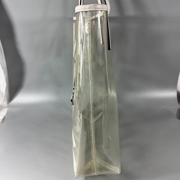 MICHAEL MICHAEL KORS The Michael Large Graphic Logo Clear Tote Bag - Picture 6 of 16